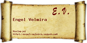 Engel Velmira névjegykártya